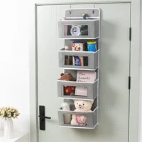 1pc Four-layer Storage Bag Door Hanging Fabric Organizer Bag For Sundries Items Underwear Socks 1