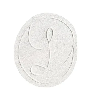 Etichette adesive adesive in carta con Texture speciale in rilievo personalizzate Logo in piedi etichette decorative per regali di carta di lusso
