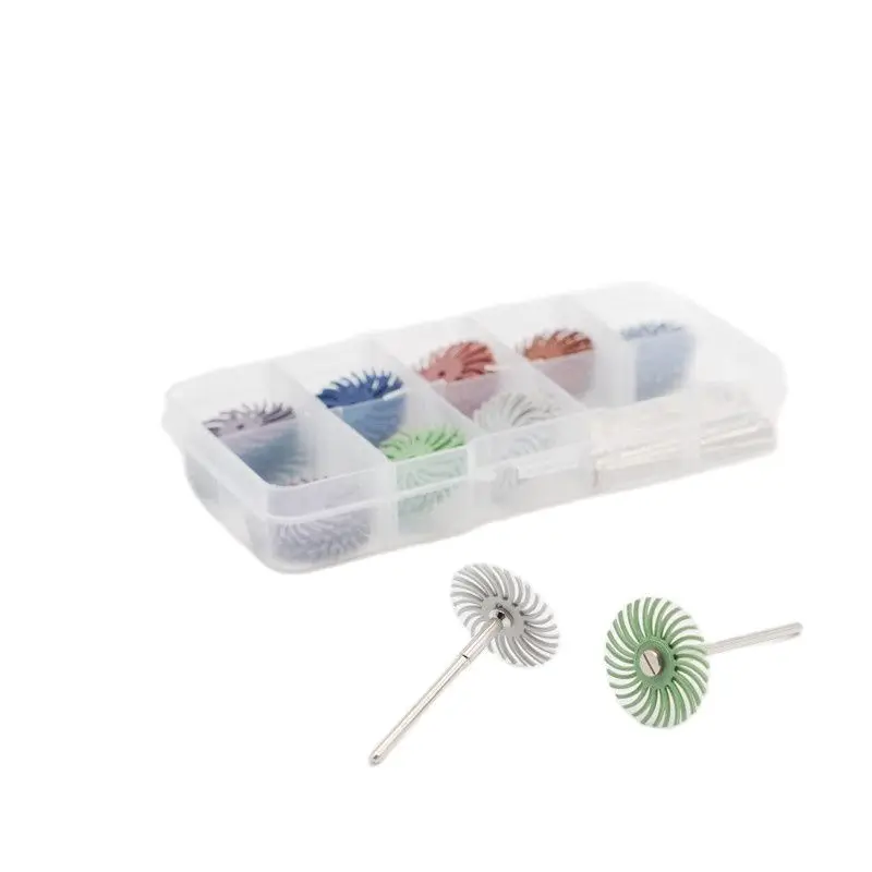 

Lab Item Dentist Clinic Polishing Shank Mandrel 2.35mm and Dental Composite Spiral Finishing Polishing Disc Wheel