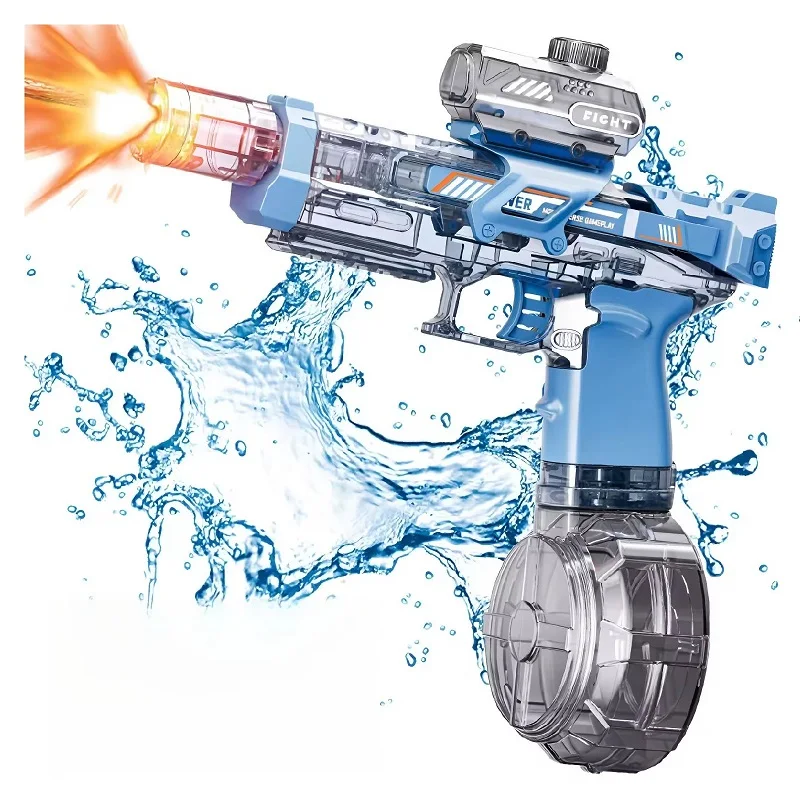 Pulse elektrische waterblaster met automatische hoge druk en groot bereik, krachtig spuitpistool voor kinderen en volwassenen, ideaal voor buitenplezier._voghion.com
