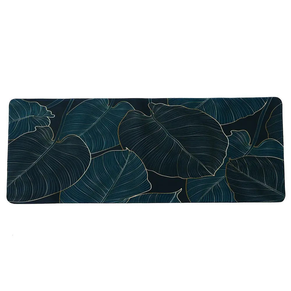 

Офисный зеленый нескользящий Настольный коврик с листьями, коврик для мыши, коврик для мыши