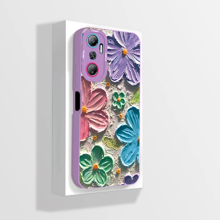 Artistic Liquid Silicone Bumper Phone Case Cover