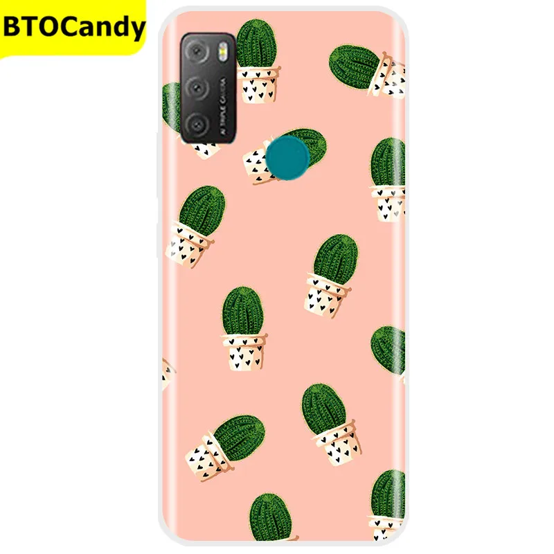 Painted Case For Alcatel 1S 2021 6025H Case TPU Soft Silicone Cover Phone Case For Alcatel 1S 2021 Case Tpu Cover Bumper Coque waterproof cell phone pouch Cases & Covers