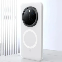 Magnetic Shockproof Matte Case with Transparent Back and Built - in MagSafe Compatibility for Honor Magic8 Pro (WHITE)