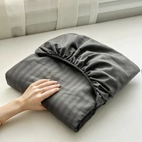 Drap-housse avec bande élastique, housse de matelas souple de couleur unie pour lit simple, Double, King, Queen, 90/120/140/150/160/180x200cm 2