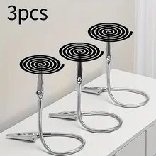 1/3pcs 양면 모기 구충제 향 클립 범용 악어 클립 브래킷 깨진 향 클립 확장 호스