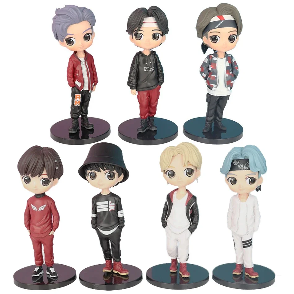 7Pcs Kpop Star 15cm PVC Action Figures Bangtan Boys BT21