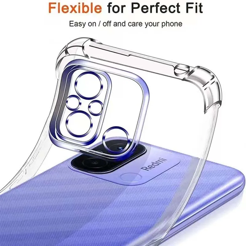 Luxury Clear Shockproof Phone Case - Elegant and Durable Back Cover
