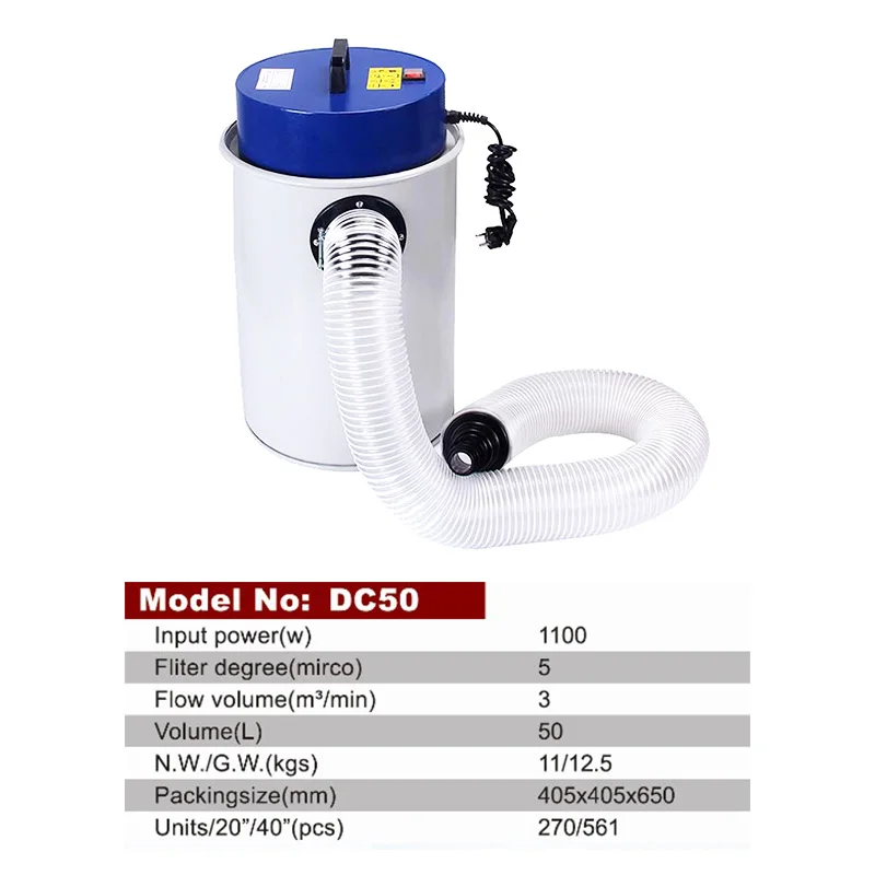Dust Extractor Industrial Cyclone Saw Wood Dust Collector 6