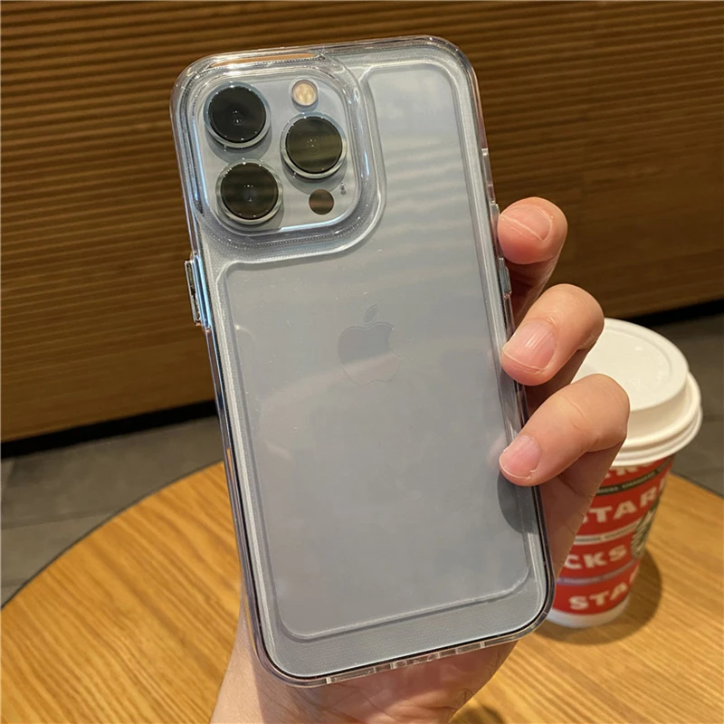 Shockproof Clear Phone Case for IPhone 11 12 13 Pro Max Mini X XR XS 7 8 Plus SE 2020 Bumper Tpu Silicone Soft Cover Bumper phone cases for iphone 11