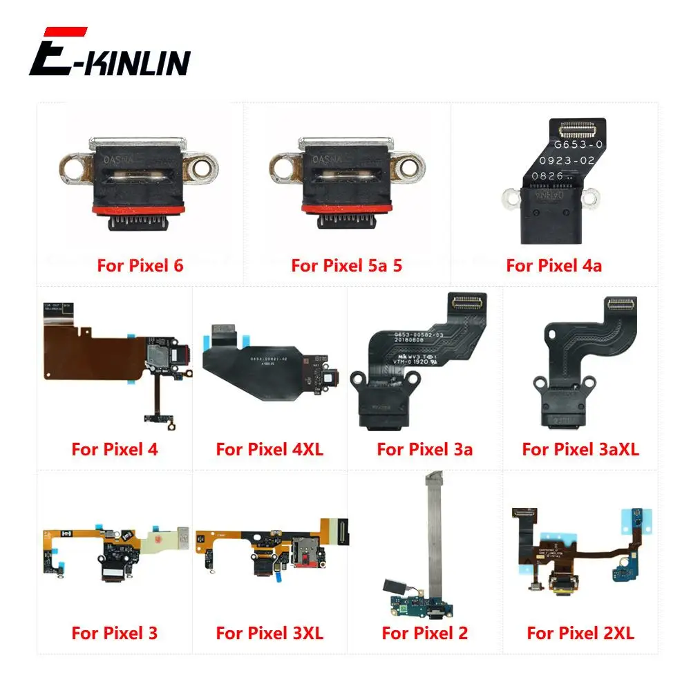 Universal USB Charger Connector Port Flex Cable - Power Charging Dock Replacement Parts