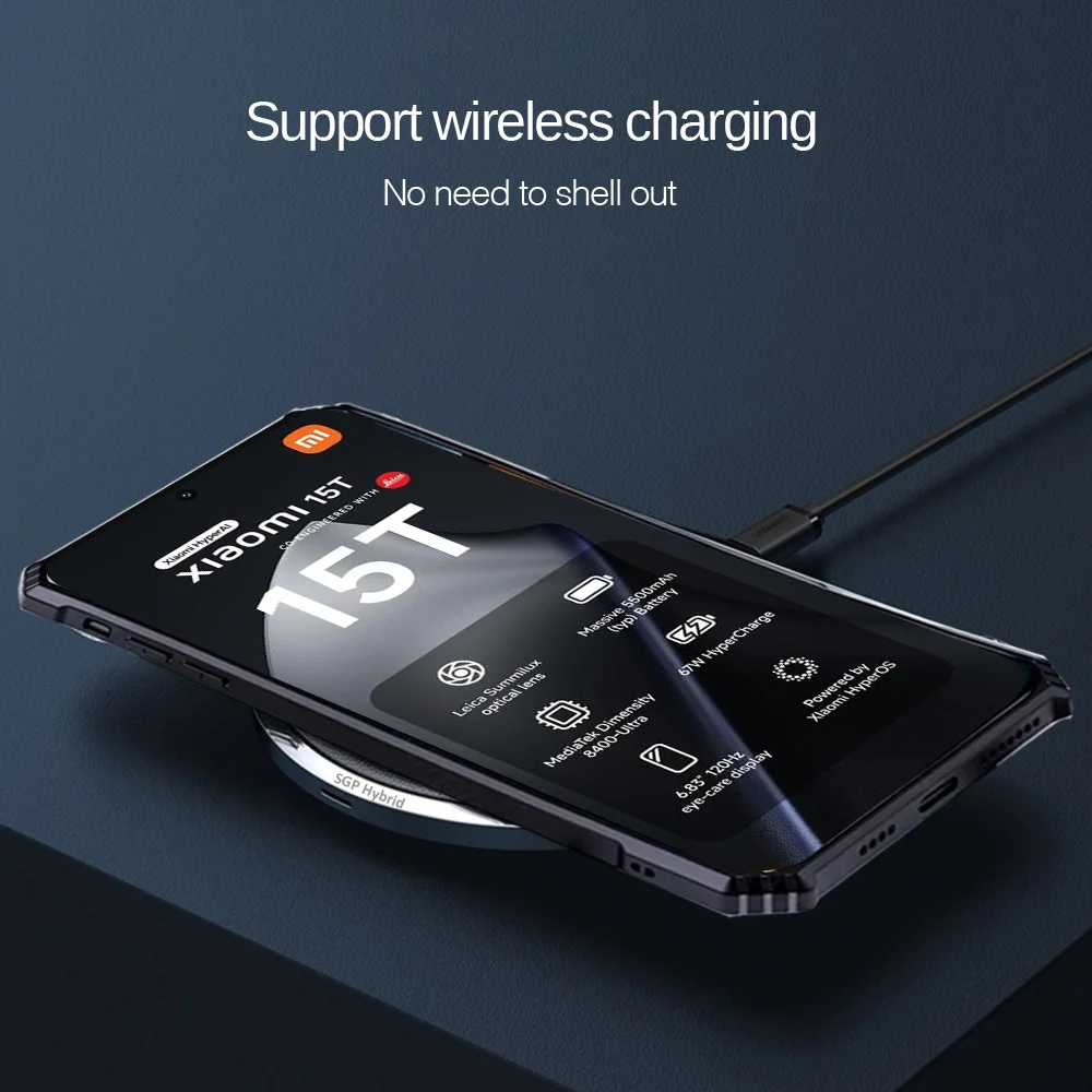 حافظة لهاتف Xiaomi 15T من الأكريليك الشفاف المقاوم...