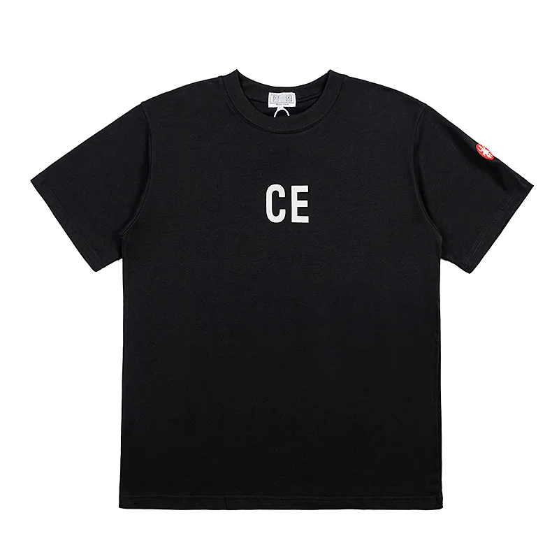 

CAVEMPT T Shirt Men Woman Black White Crewneck Best Quality Letter Printing Spring Summer Casual Couple Versatile C.E Top Tee