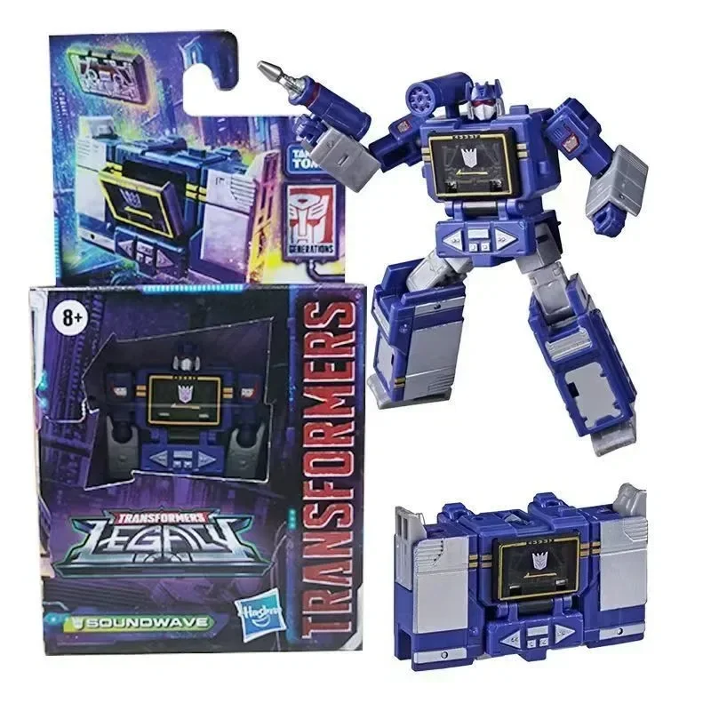재고 있음 Hasbro Transformers 레거시 코어 레벨 Optimus Prime Megatron 핫 로드 사운드 웨이브 충격파 미사 철 슬래그 액션 피규어