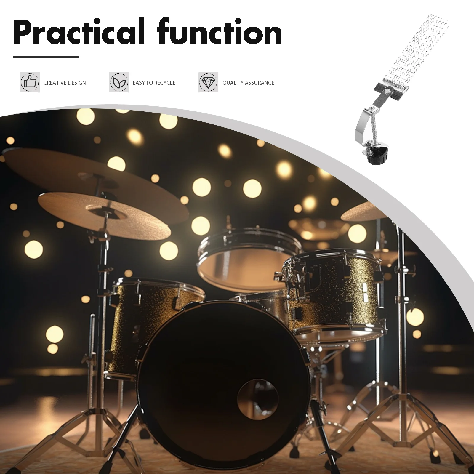 Drum Kit Accessories Instrument Marching Percussion Replacement Parts Hardware Mesh