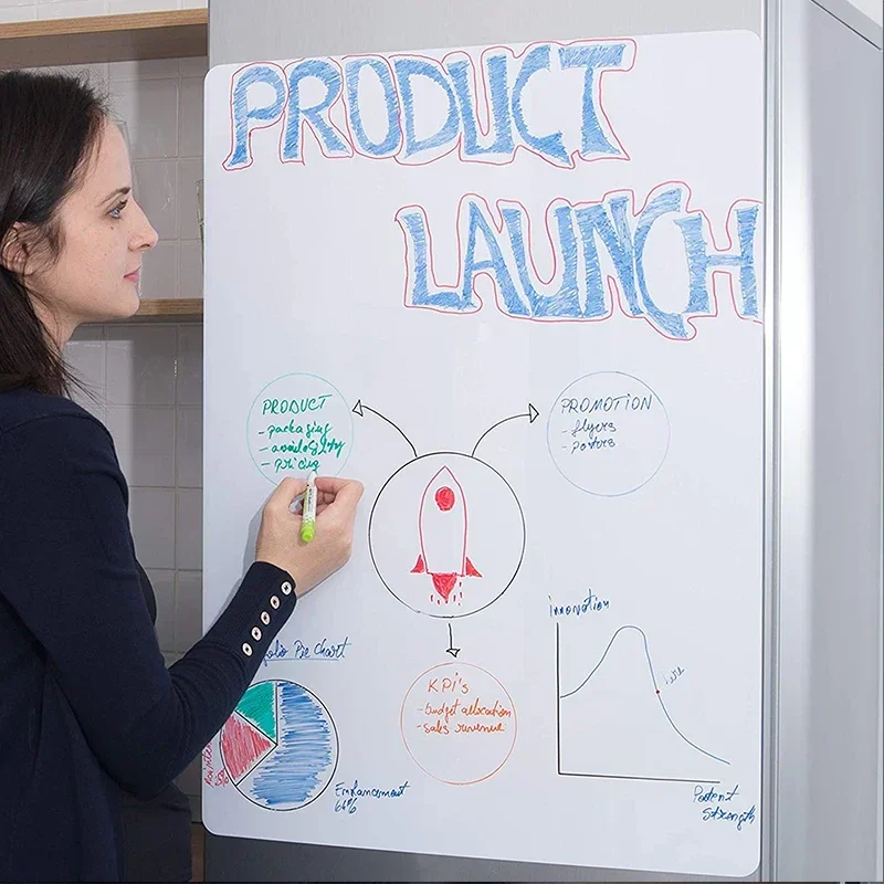 A2 Size Magnetic Dry Erase Whiteboard for Fridge 23.6" X 16.5" with 8 Dry Erase Marker and 1 Eraser dry erase whiteboard,magnetic whiteboard,magnetic dry erase board