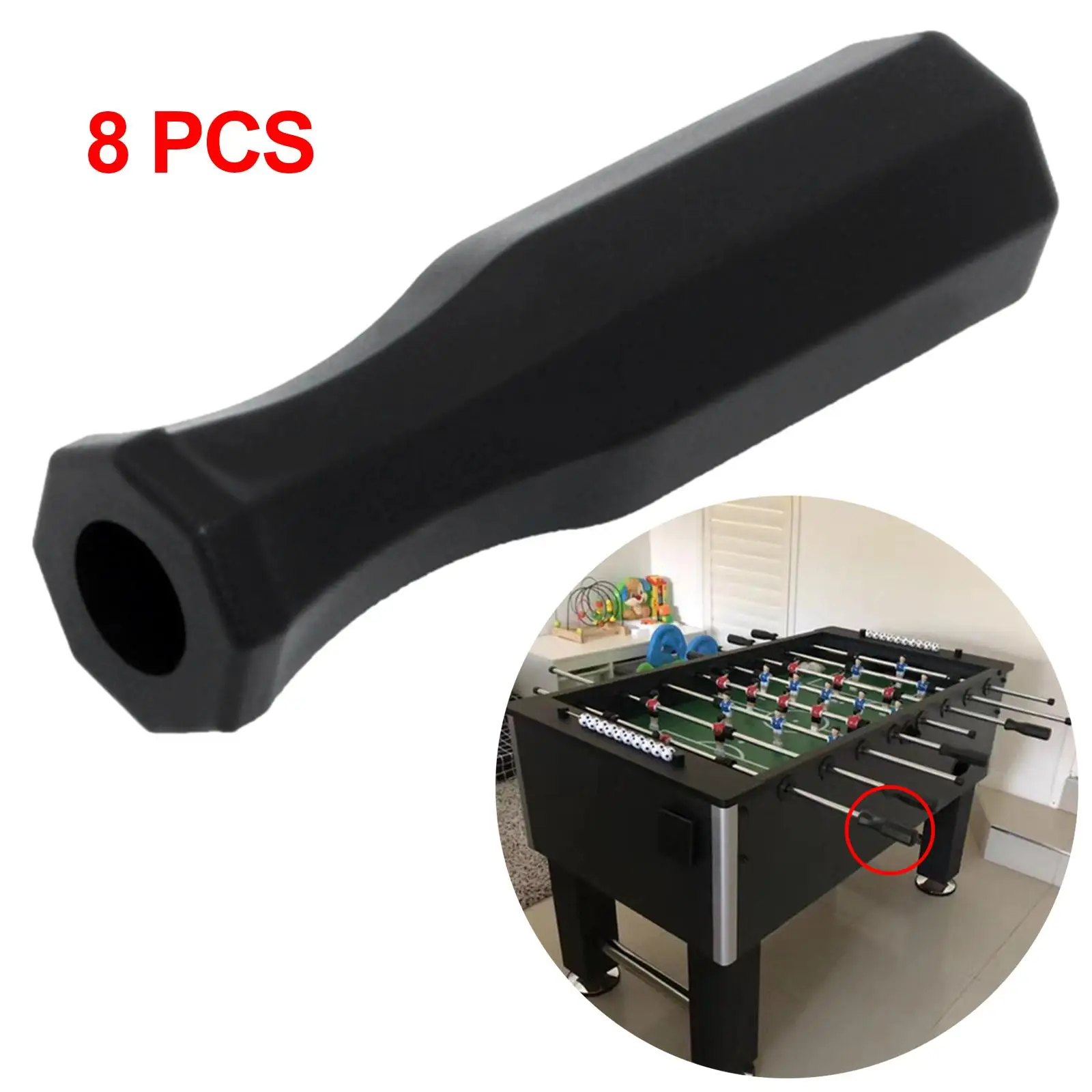 Tabletop Soccer Game 8x Foosball Handle Grips 5/8 inch