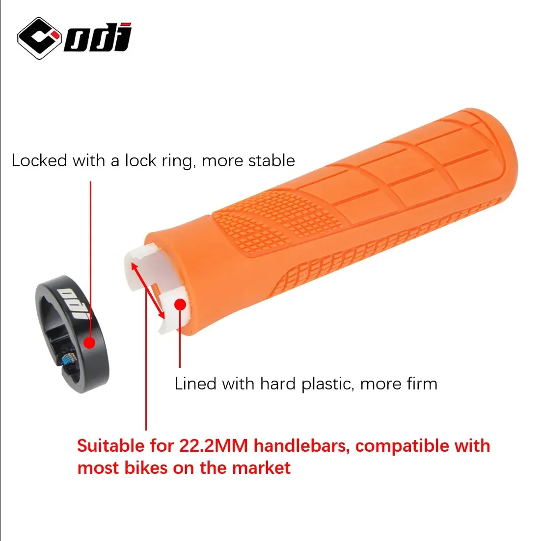 1Pair ODI Bicycle Grips For MTB Mountain Bike Handlebar Cuffs Cover Anti-Slip Lockable Grips Bike Fists Cycling Part Accessories 5