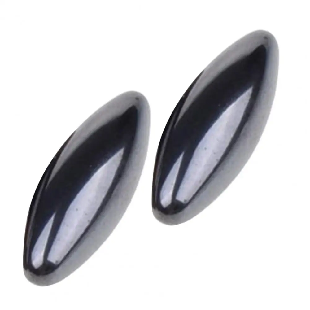 

New 2Pcs Magnetic Therapy Health Stress Relief Ferrite Rugby Beads Hand Massager Magnet