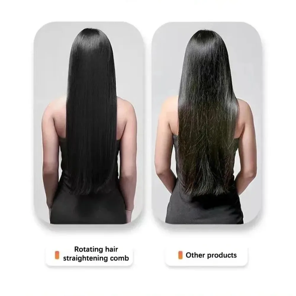 Massage Airbag Comb Straight Hair Comb Rotation Handles Cleaning Hair Loss Anti-Static Hairbrush Self Cleaning Comb for Women 2