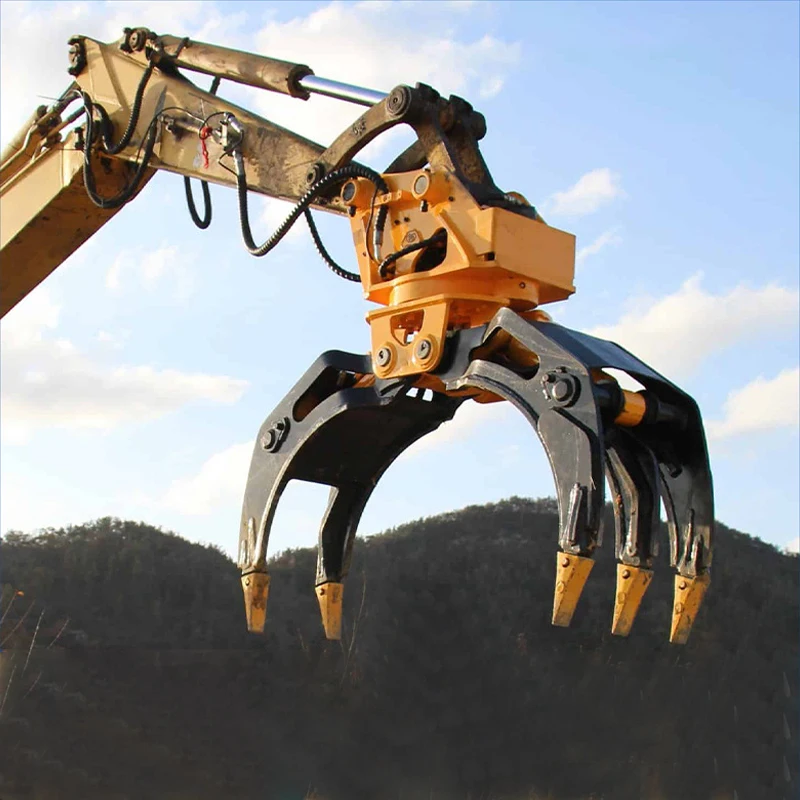 

High quality excavator attachment manual grab excavator wood grapple
