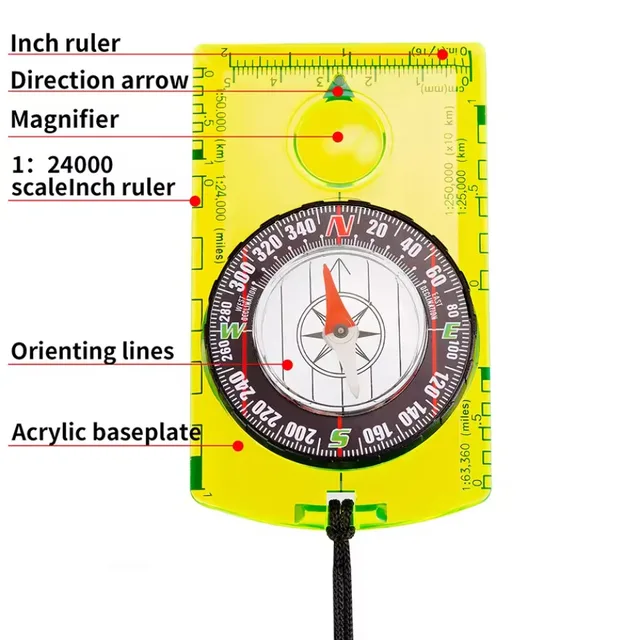 Orienteering Baseplate Compass 3