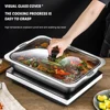 Large Capacity Stainless Steel Fish Deep Plate Both Gas and Induction Cooker BBQ Fried Beef Food Tray Seafood Dish Bbq Plate 3