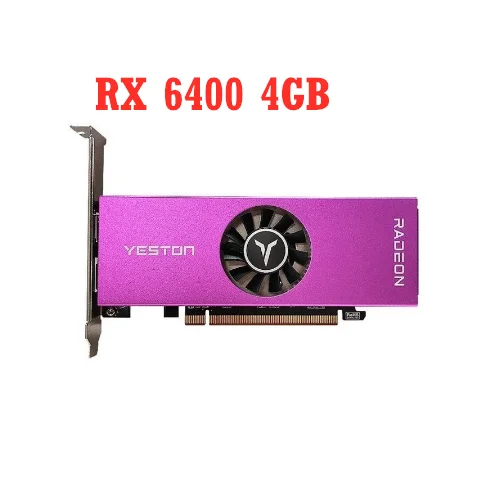 Yeston Radeon Rx 6400 4Gb Gddr6 64Bit 6Nm Gpu Core 2321Mhz Schede Grafiche Video Da Gioco Dp/Hd Per Pc Desktop Da Gioco Per Computer