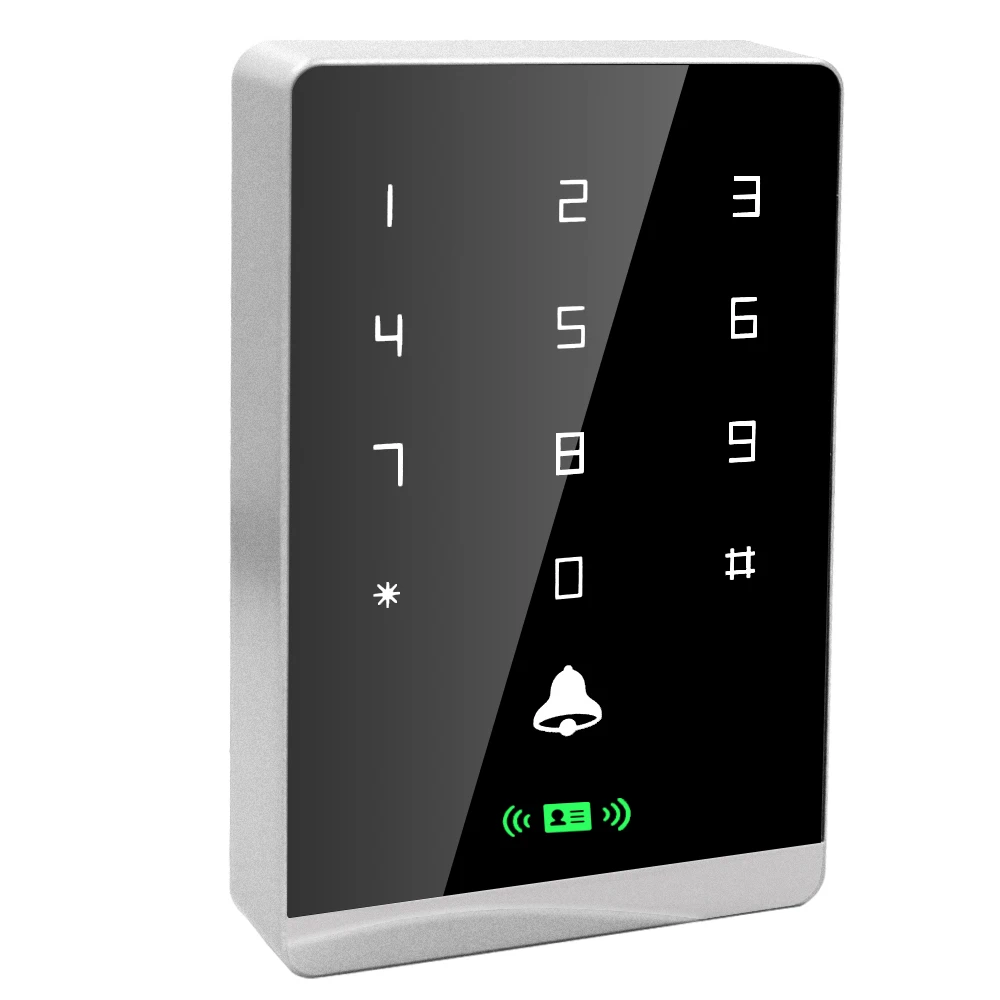 T2DC RFID Access Control Keypad RFID Reader 125Khz+13.56Mhz Mi-fare all Support
