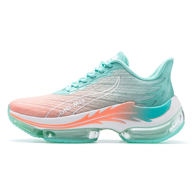 ONEMIX Fashion Running Shoes for Women Air Cushion Outdoor Breathable Mesh Female Platform Shoes Plus Size 44 Walking Sneakers