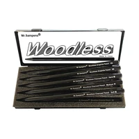 10pcs Woodless Pencil Set - Black Charcoal Pencil 7mm for Drawing Writing Shading Coloring Soft Pencil No Wood Artist 2