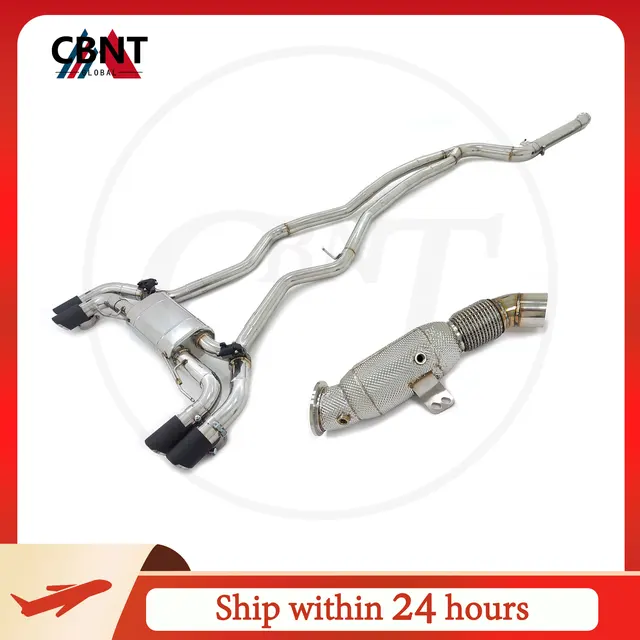 CBNT Downpipe & Valved Catback Exhaust Systems for BMW M240i G42 M340i G20 M440i G22 B58 3.0T Valvetronic Exhaust Pipe