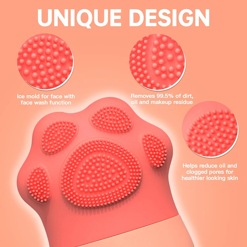 Ice Face Roller Silicone Ice Roller For Face and Eyes Puffiness Relief Reusable Facial Ice Mold Skin Care Beauty Tools For Women