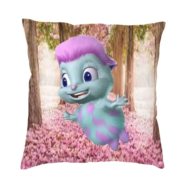 

Bibble Meme Square Pillow Case Decoration Animated Characters Cushions Throw Pillow for Living Room Double-sided Printing
