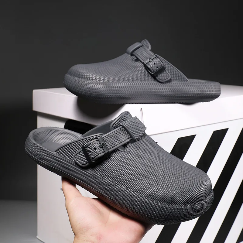 Comwarm Neue EVA Clogs Hausschuhe Männer Mode Dicken Boden Maultiere Sandalen Männer Wasserdichte Garten Schuhe Outdoor Einstellbare Strand Schuhe – Detail 8