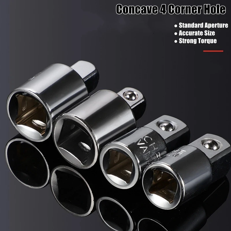1/2 1/4 3/8 Ratchets Wrench Socket Adapter Converter Transfer Socket Wrench Ratchet Sleeve Adapter Drive Spanner Connecting Head