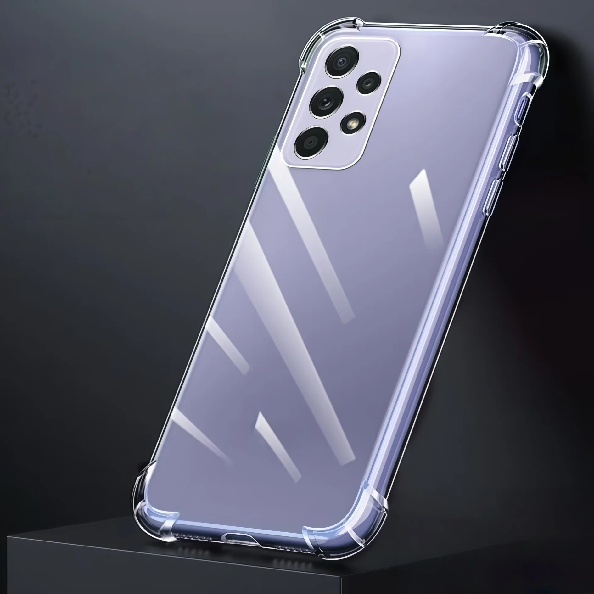 Crystal Clear Shockproof TPU Phone Case with Enhanced Protection