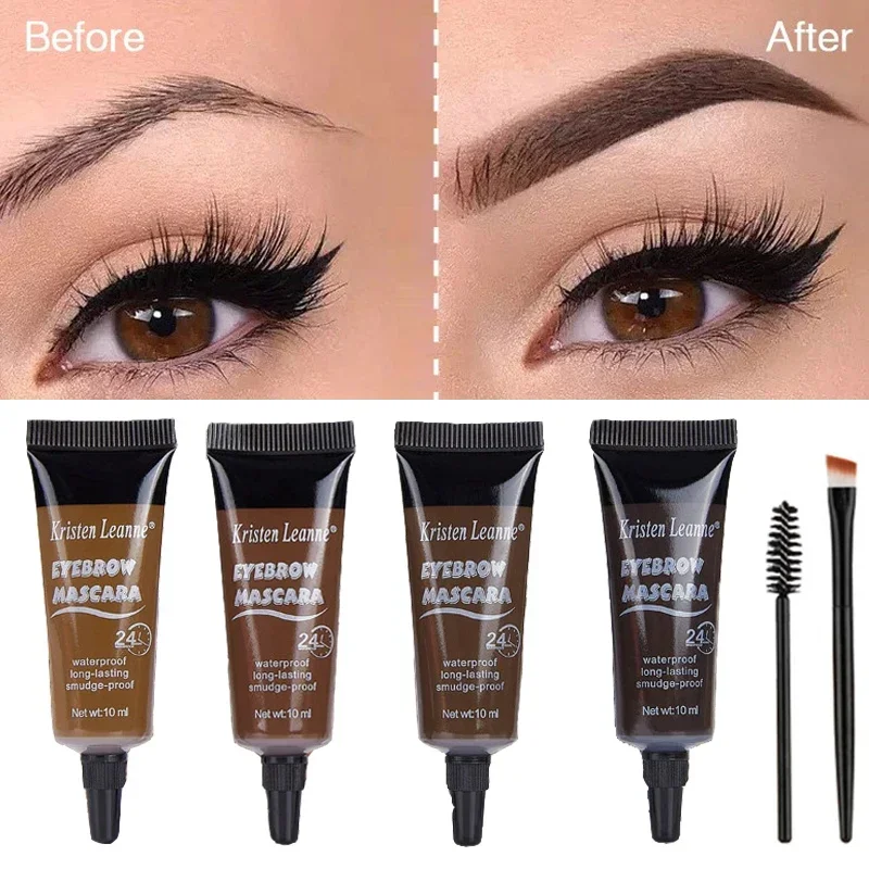 Dyeing Eyebrow Set with Brush Waterproof Quick-drying Natural