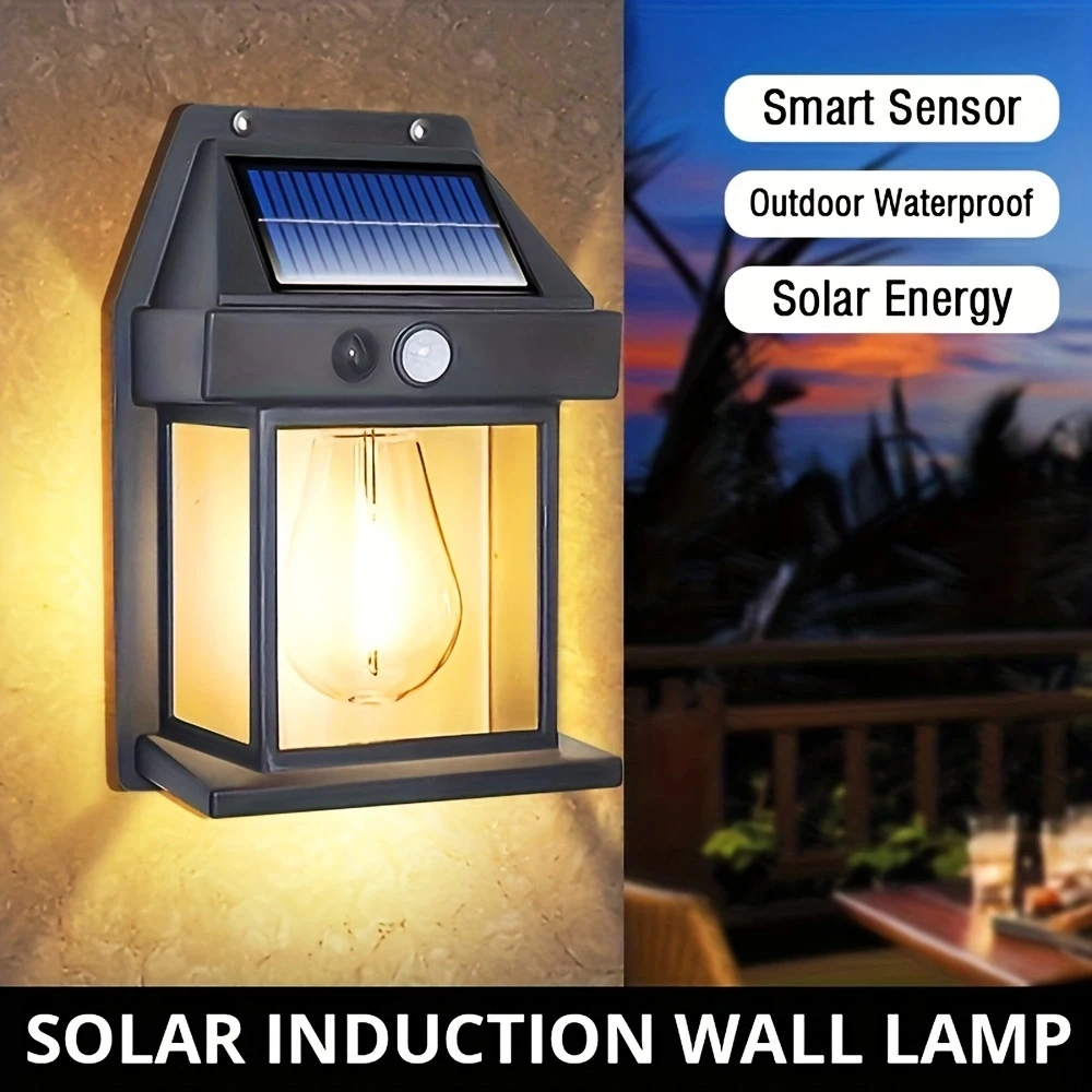 Outdoor Solar Tungsten Wall Light 1