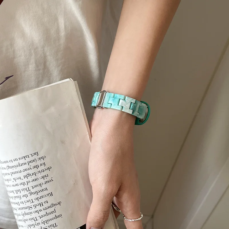 Fashion Resin Strap for Xiaomi Band 8 7 Women Marbling Bracelet for Mi Band 7 6 5 4 3 Replacement Smart Wrist Correa Accessories