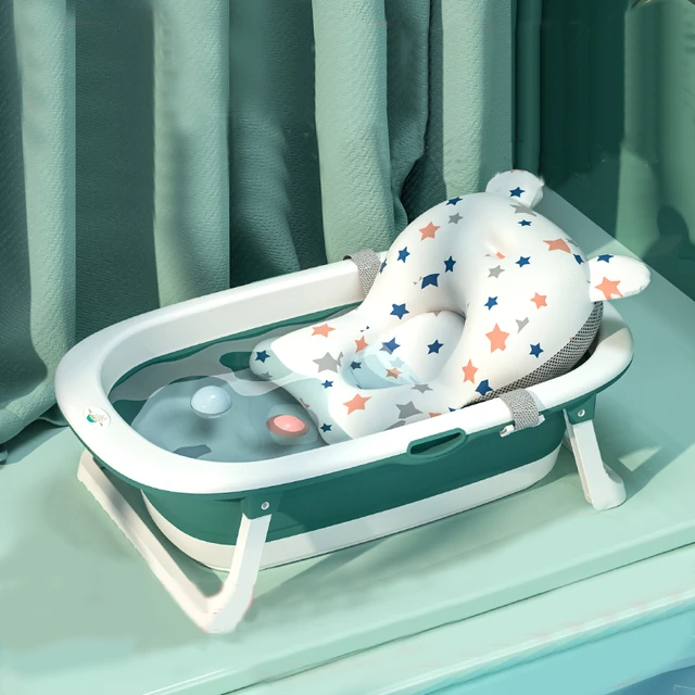 Bañera grande plegable para bebé, bañera para sentarse, tumbado, hogar,  suministros para recién nacidos - AliExpress