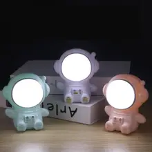 

Portable USB Powered Night Light Astronaut Shape Reading Desk Lamp Creative Cute Galaxy Guardian Kids Toys Birthday Gift