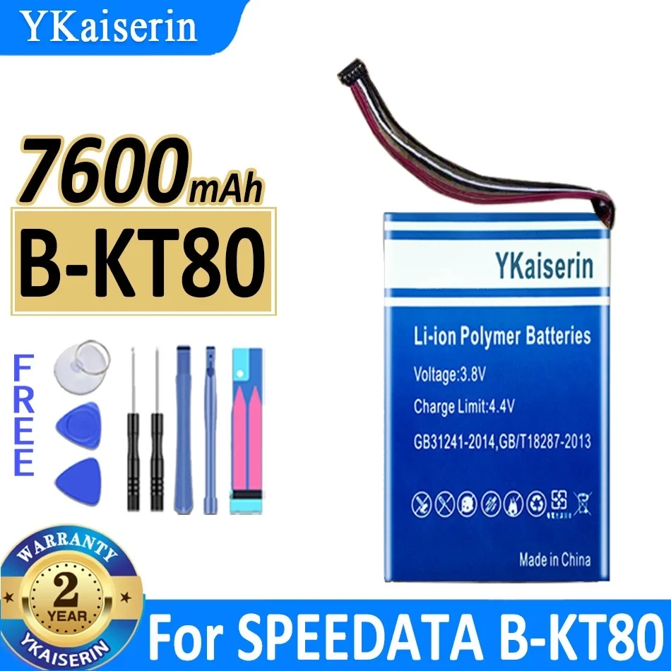 

YKaiserin 7600mAh Replacement Battery for SPEEDATA B-KT80 Moile Phone Batterie Bateria Warranty 2 Years + Track NO