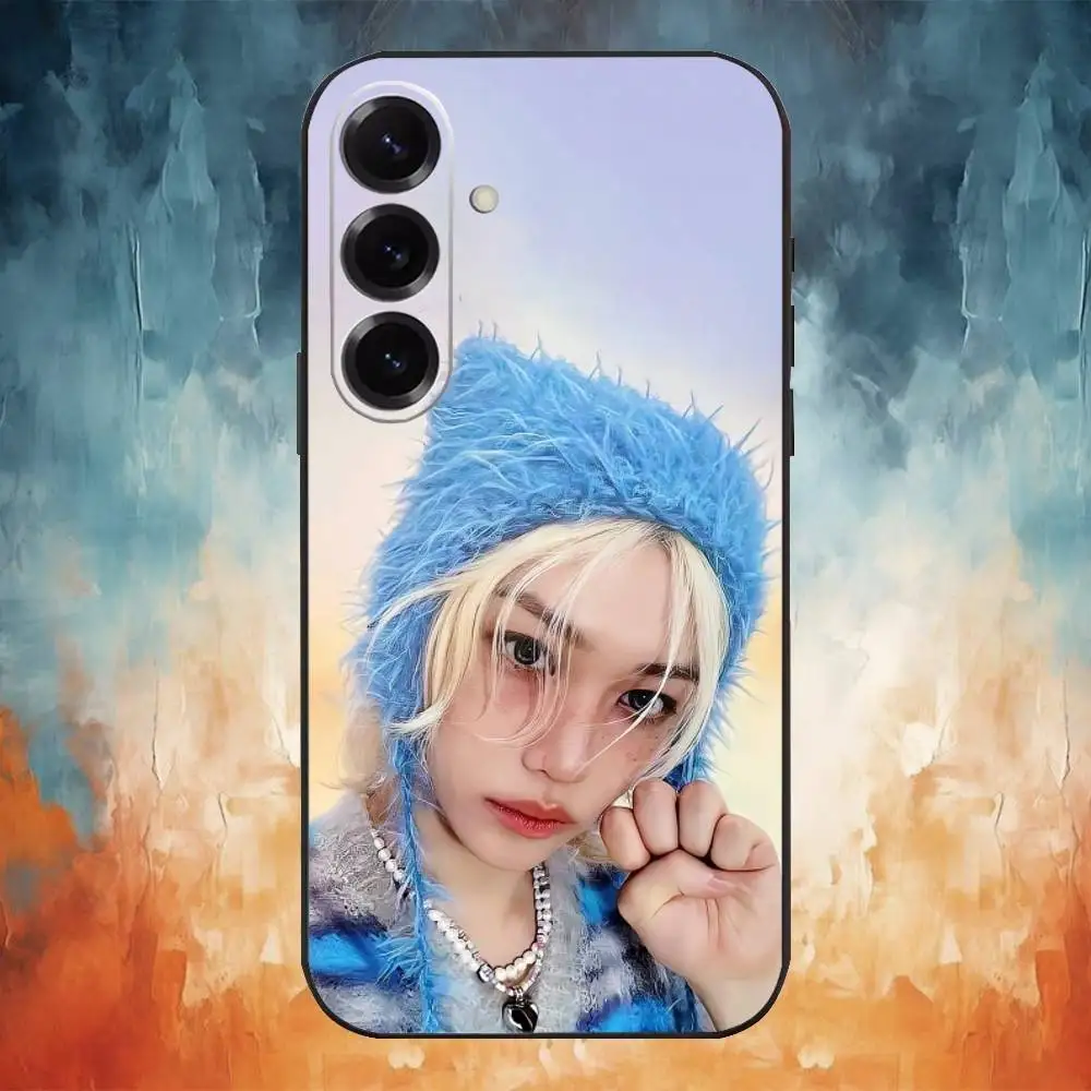 Felix-Inspired Stray Kids Soft Black Phone Case