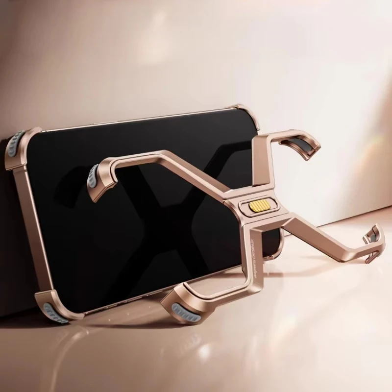 Eary X Metal Case for iPhone 16 Pro Max Phone Case Aluminum Frameless Bumper Grade Shockproof Protector Cover for iPhone 16 Pro