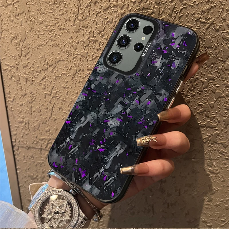 Sleek Carbon Fibre Frosted Acrylic Phone Case