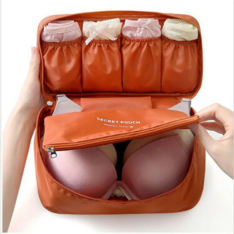 

Portable Travel Polyester Underwear Bras Sock Divider Storage Bag Fashion Waterproof Clothes Storage Box Drawer Closet Organizer