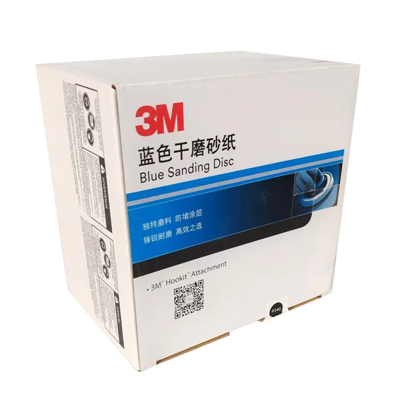 3M 블루 샤프 드라이 사포 10개 6인치 다공성 블루 플로킹 샌딩 시트 자동차 퍼티 연삭 및 연마