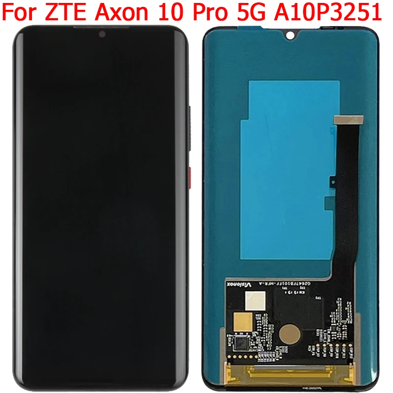 

New For ZTE Axon 10 Pro 5G Display Original LCD Screen With Frame 6.47" ZTE Axon 10Pro A10P3251 A10P3351 A2020 LCD Display Parts