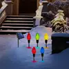 Solar Pathway Lights 5X Solar Powered Garden Pathway Lights Solar Garden Light Long Lasting Outdoor Lighted Stake Christmas 6